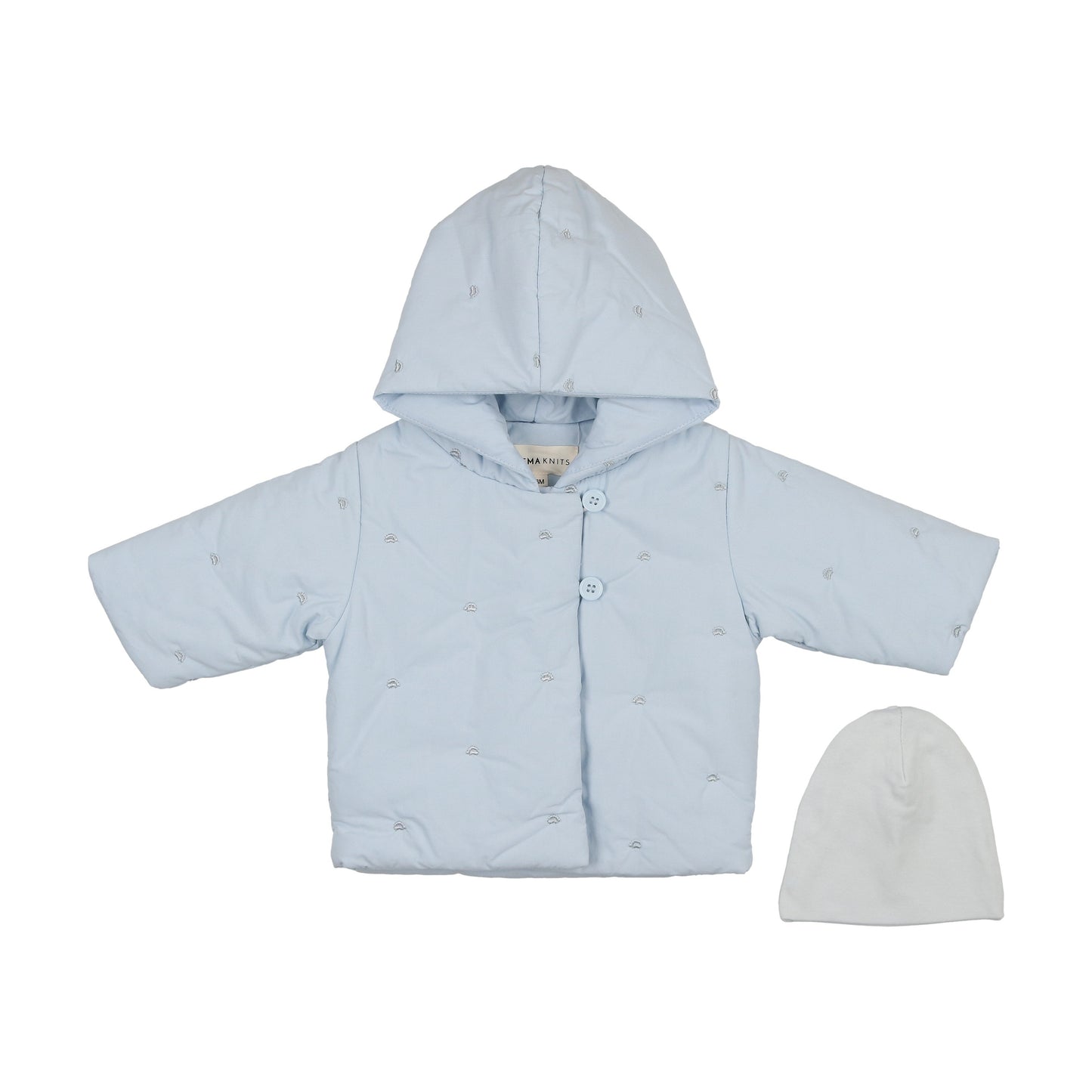 Quilted jacket + beanie