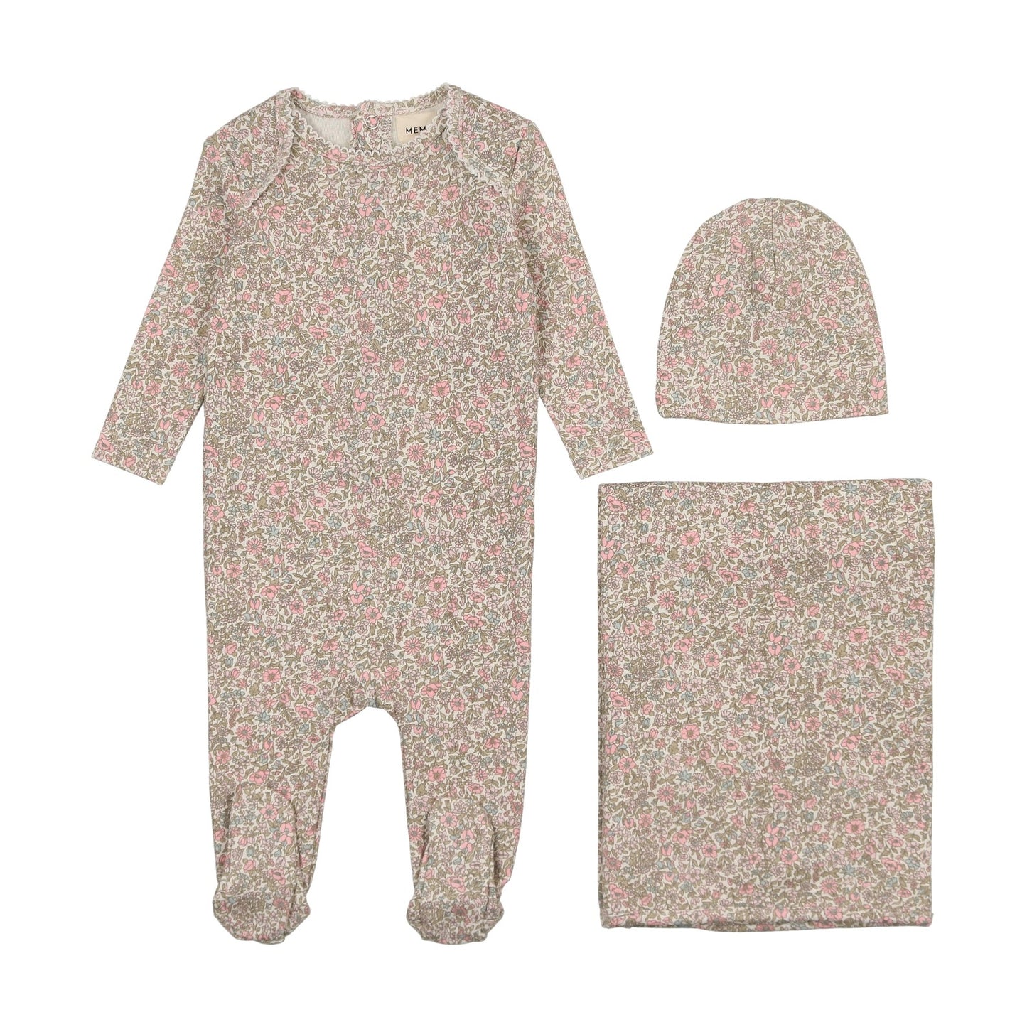 Floral liberty print three piece set