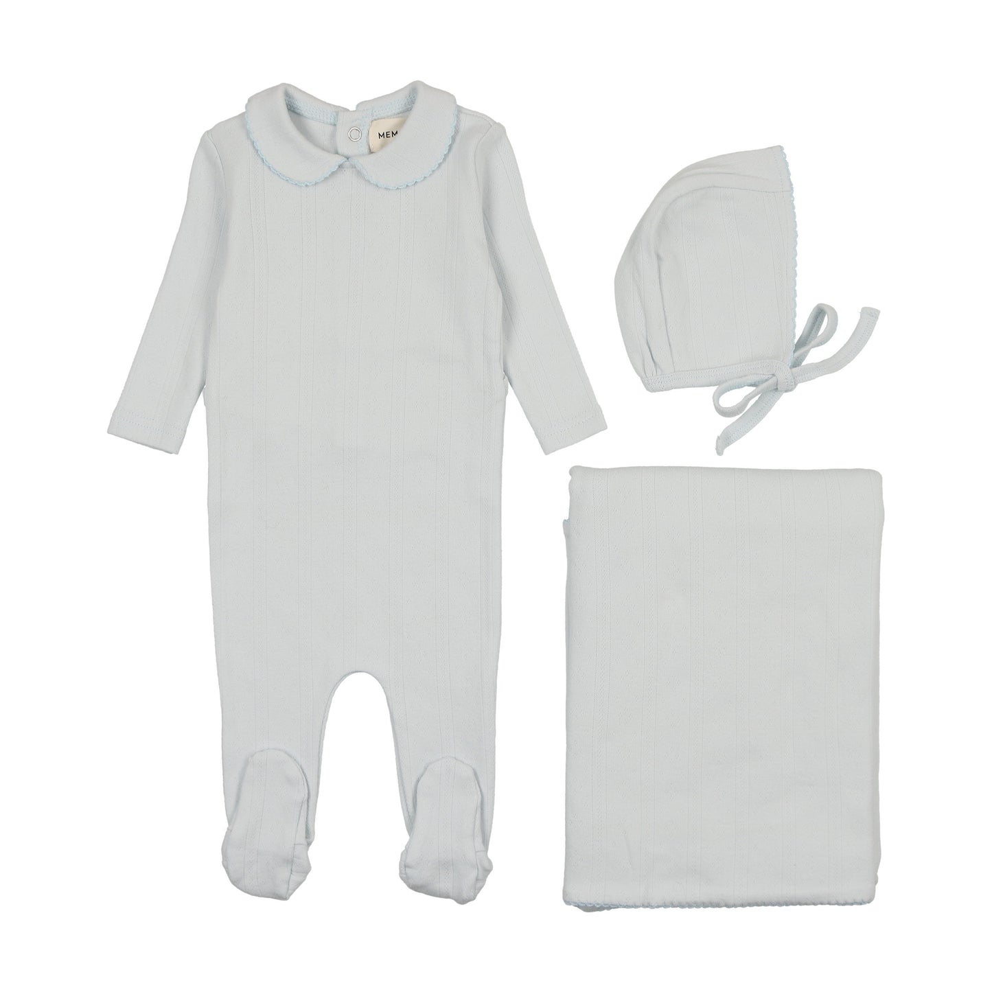 Pointelle three piece set