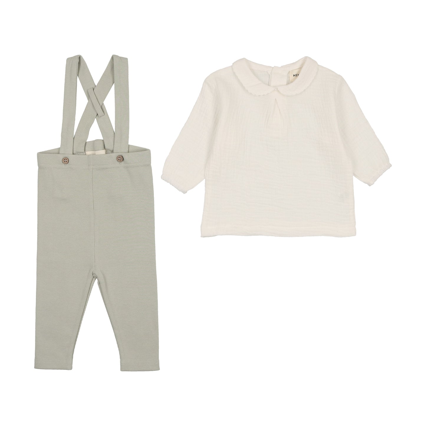 Baby overall + gauze shirt