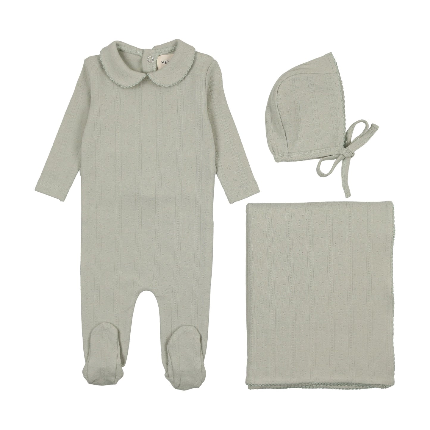 Pointelle three piece set