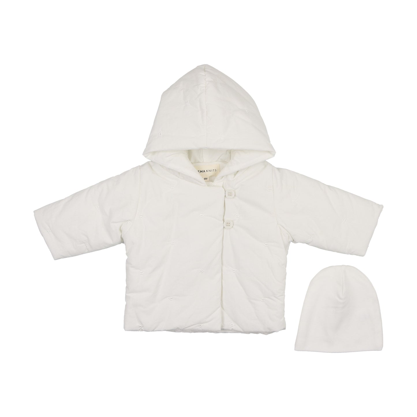 Quilted jacket + beanie