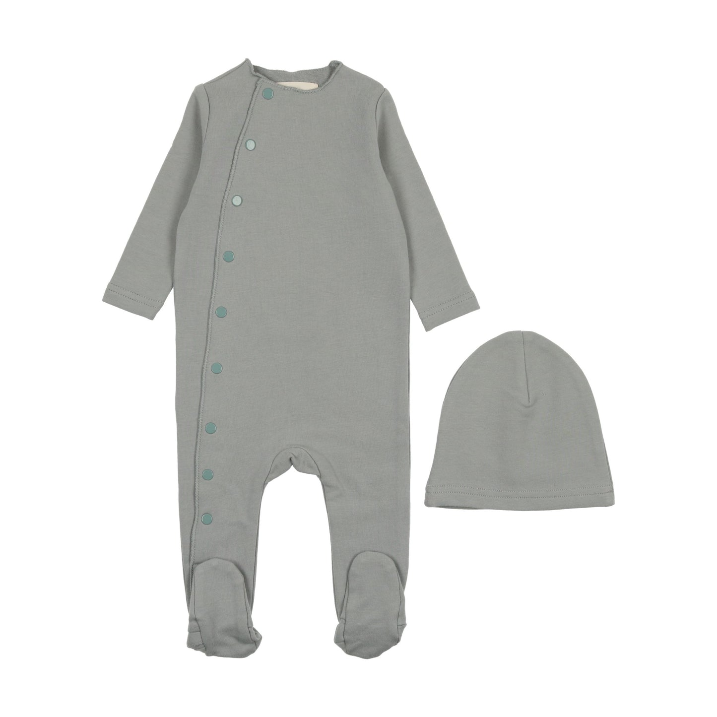 Side Snap Footie + Beanie