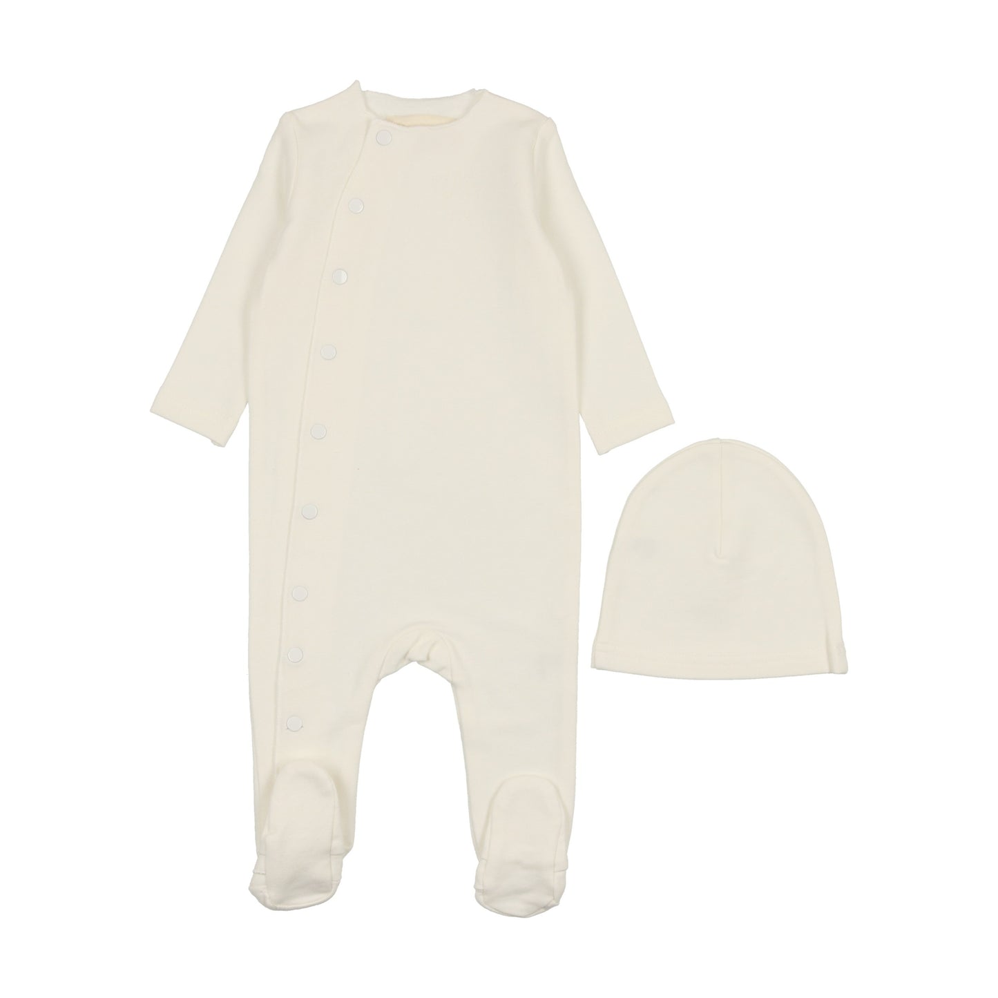 Side Snap Footie + Beanie