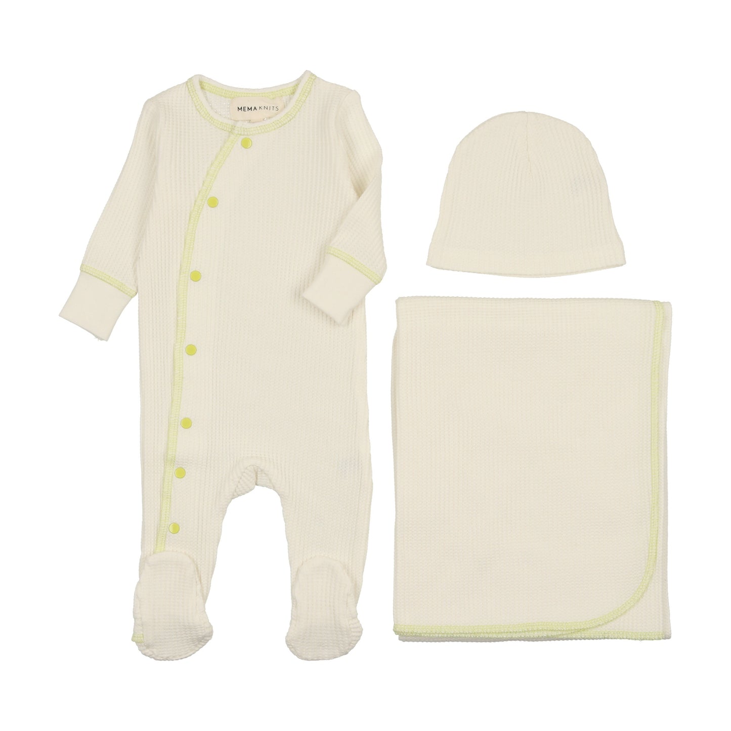 Side Snap Contrast Three Piece Set