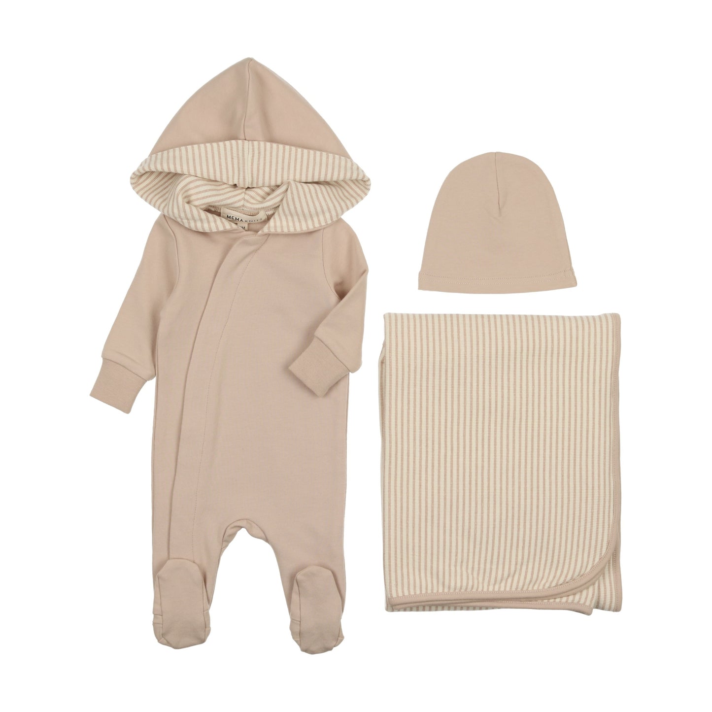 Hooded Footie Three Piece Set