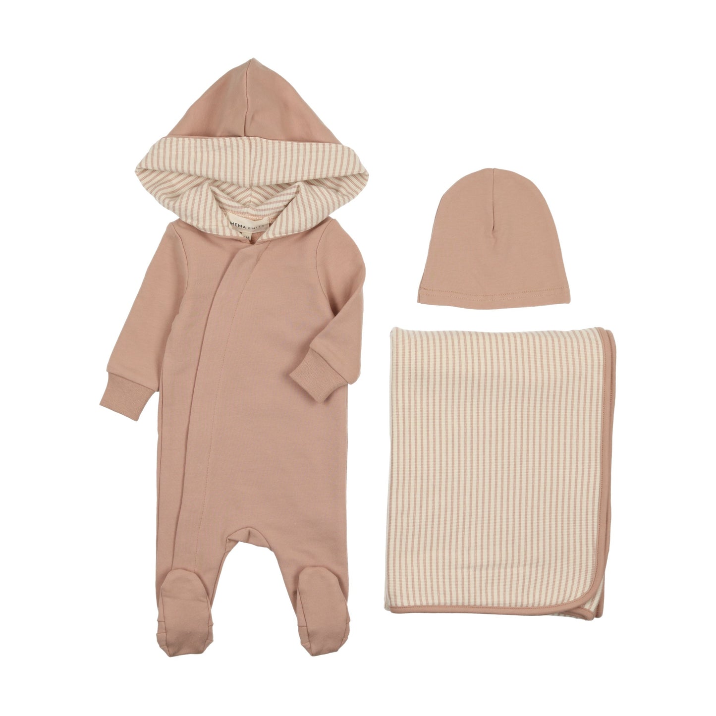 Hooded Footie Three Piece Set