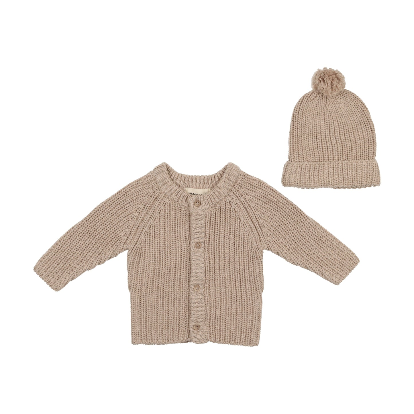 Knit Jacket + Pom-Pom Hat