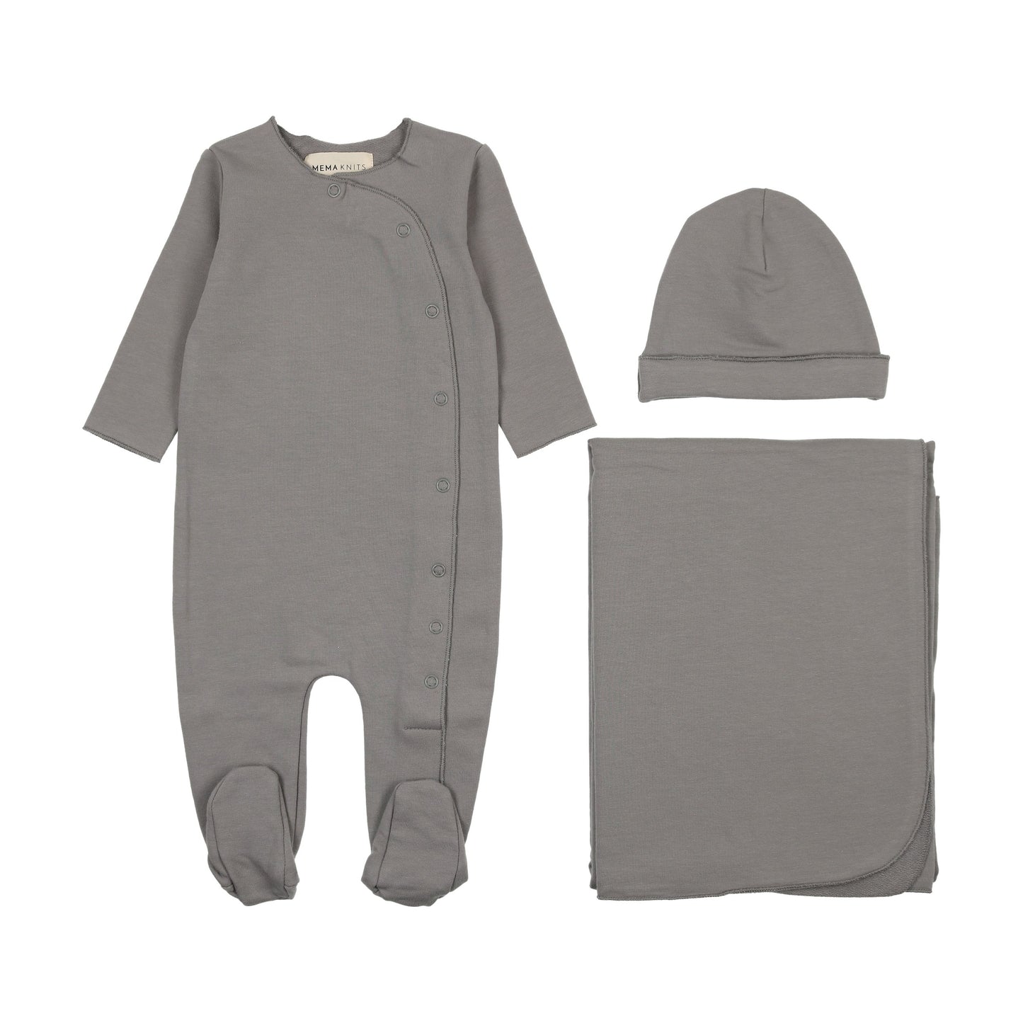 Solid side snap three piece set