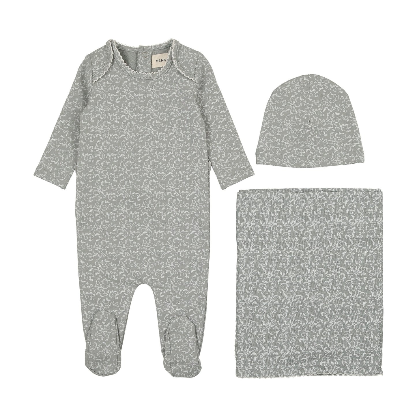 Fruit print three piece set