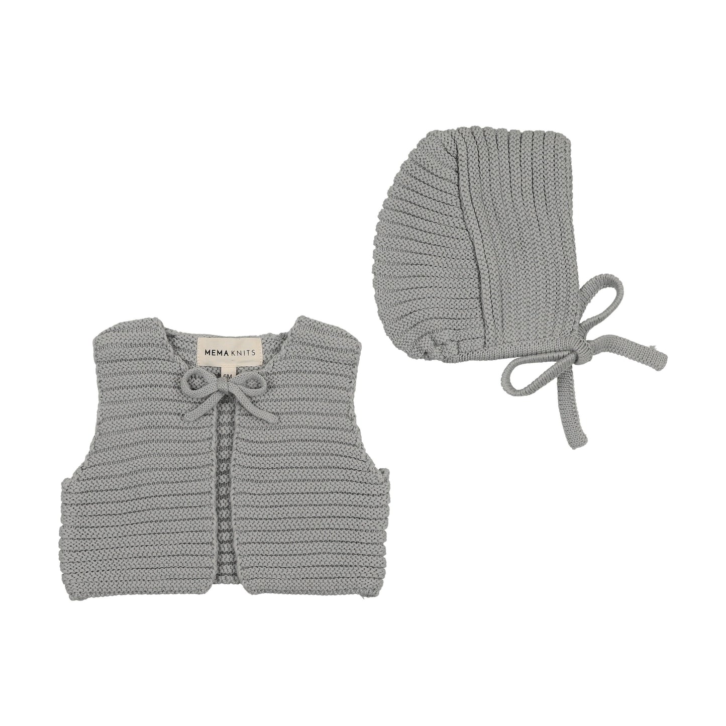Knit Crop Vest + Bonnet