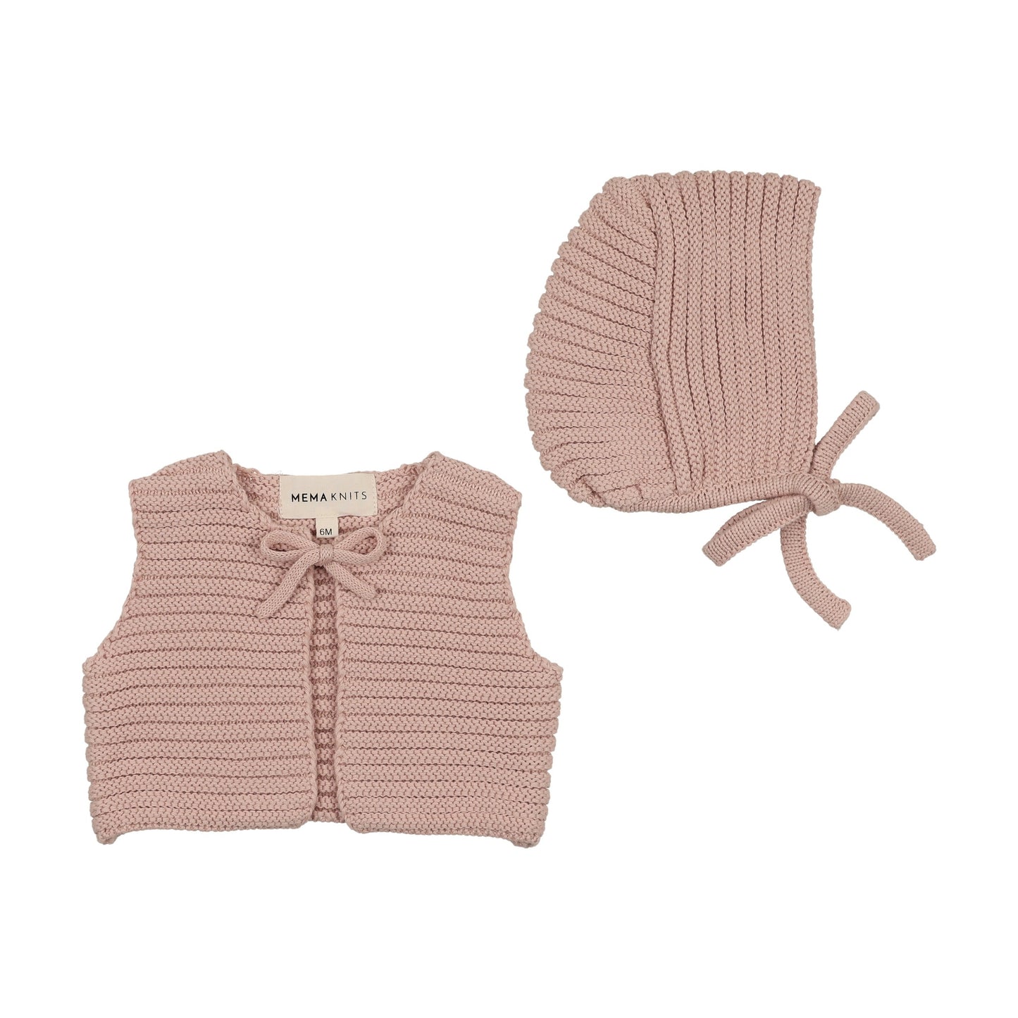 Knit Crop Vest + Bonnet