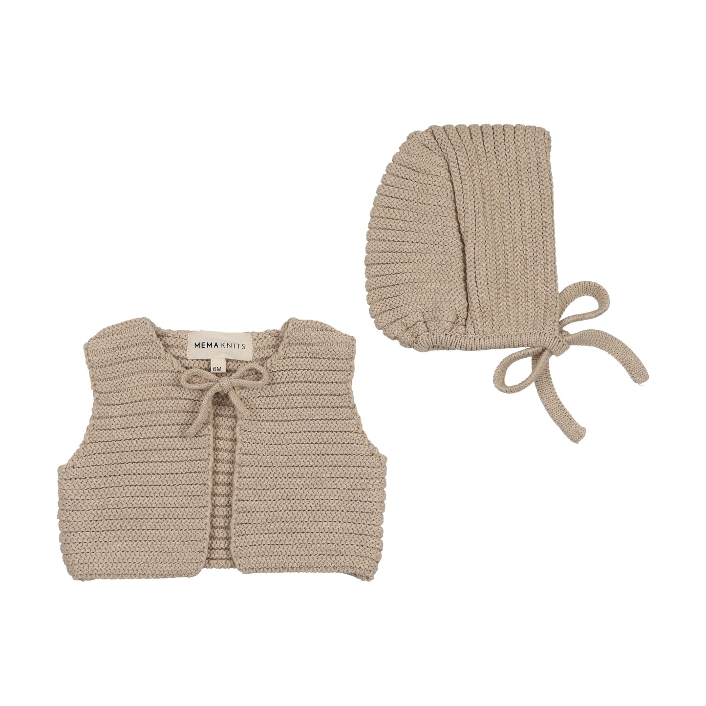 Knit Crop Vest + Bonnet