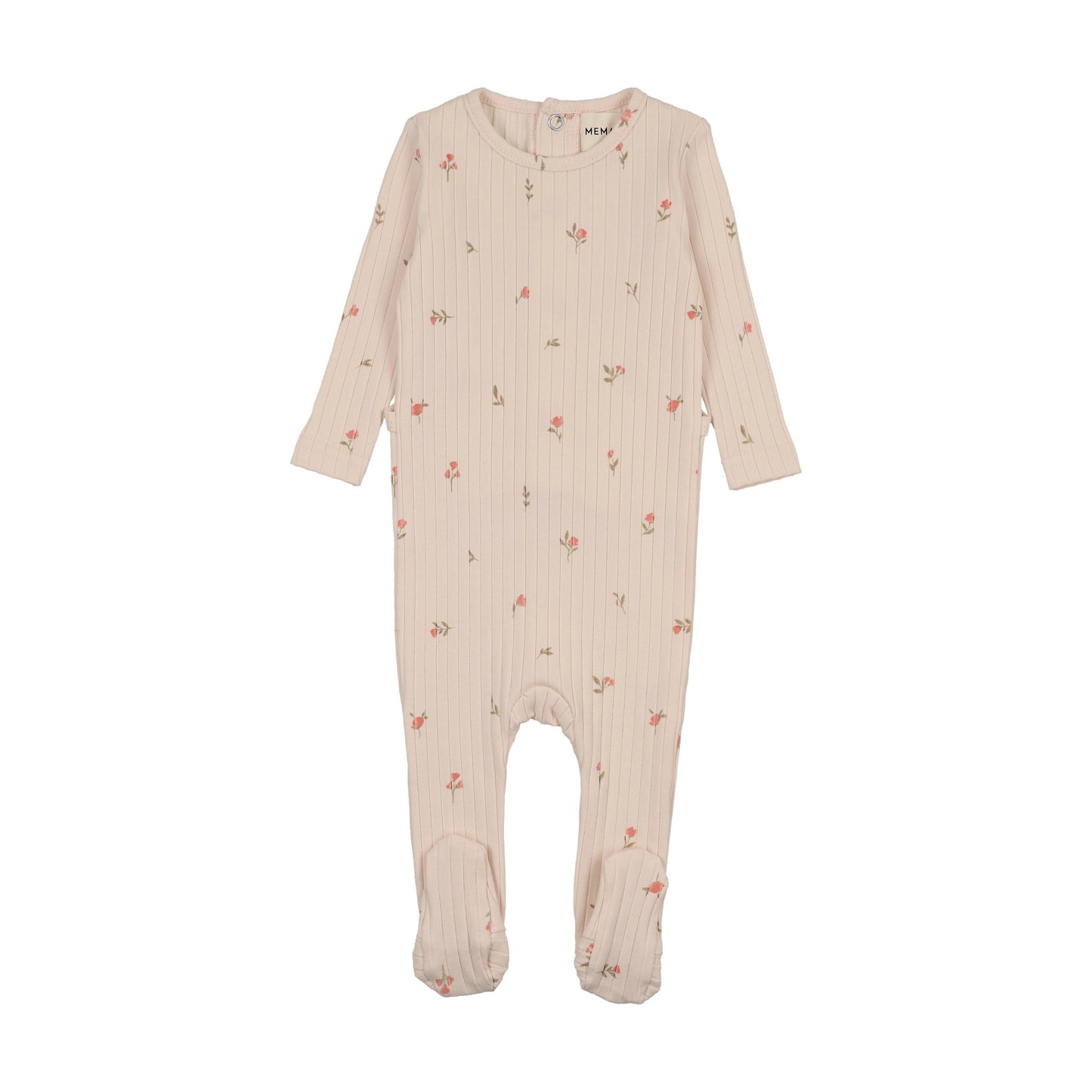 RIB FLORAL PRINT FOOTIE