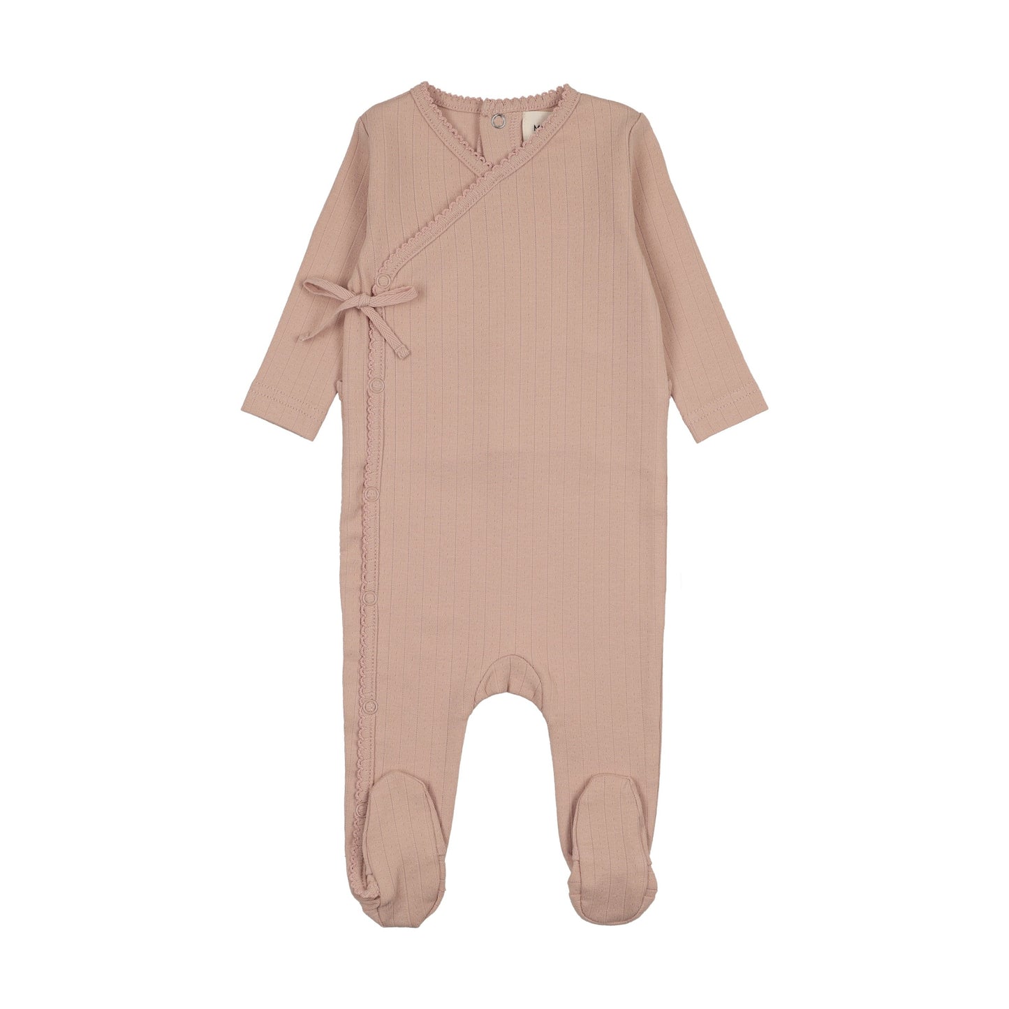 POINTELLE MOCK WRAP FOOTIE