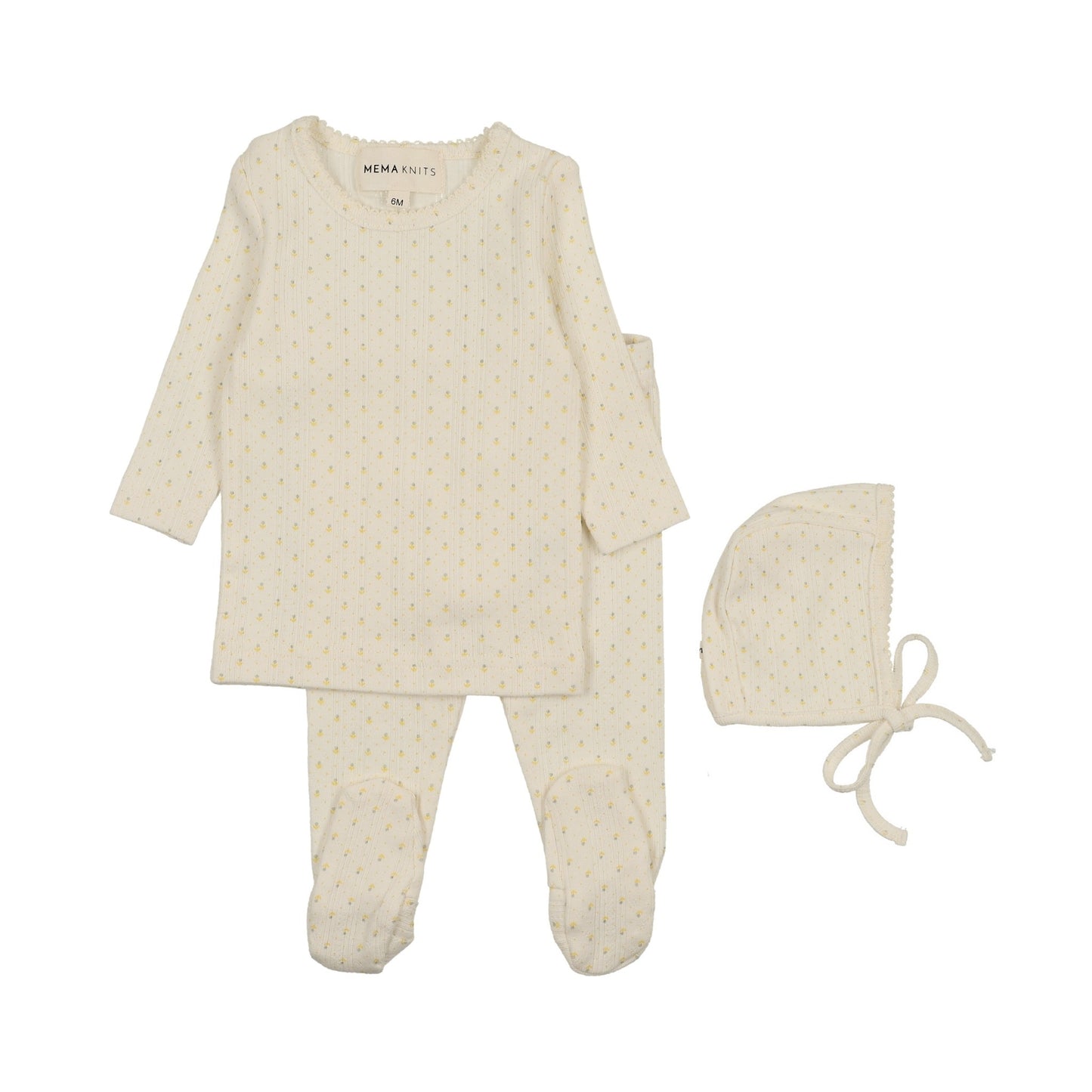 TULIP PRINT 2-PIECE SET + BONNET