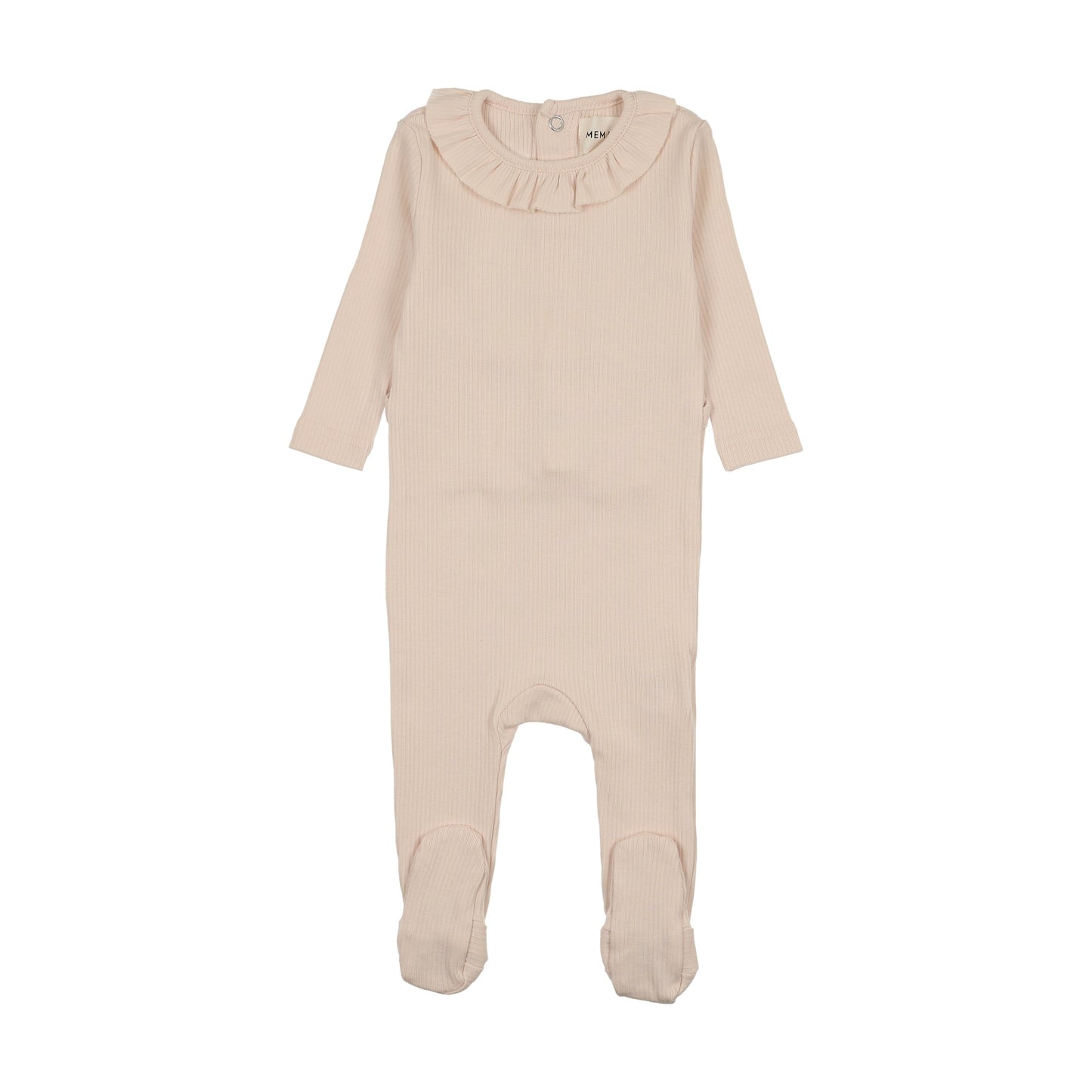 RIB RUFFLE COLLAR FOOTIE