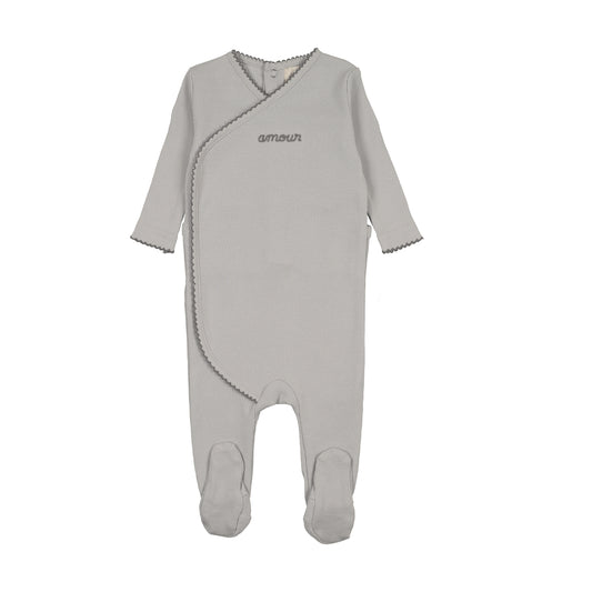 AMOUR EMBROIDERED FOOTIE