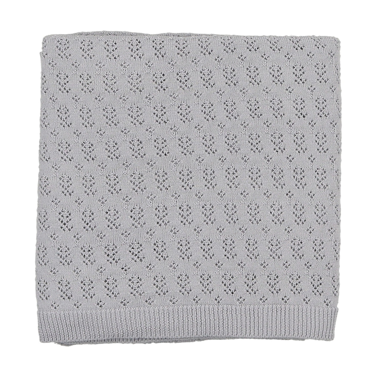 Knit pointelle blanket-1