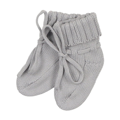 Seed stitch booties