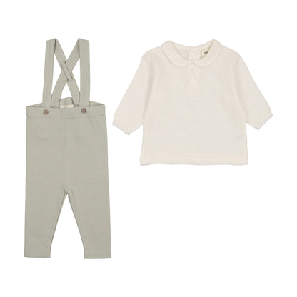 Baby overall + gauze shirt