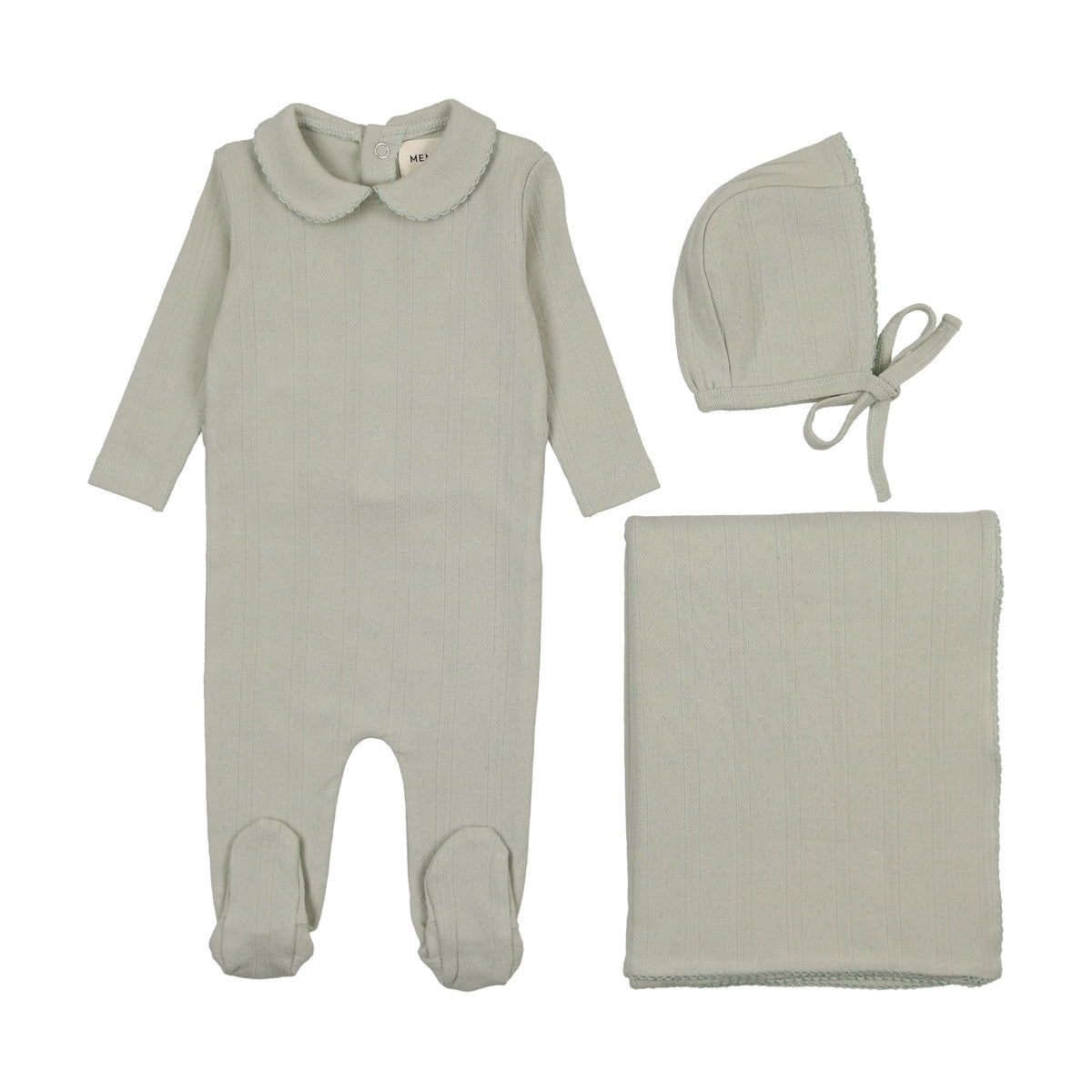 Pointelle three piece set-2