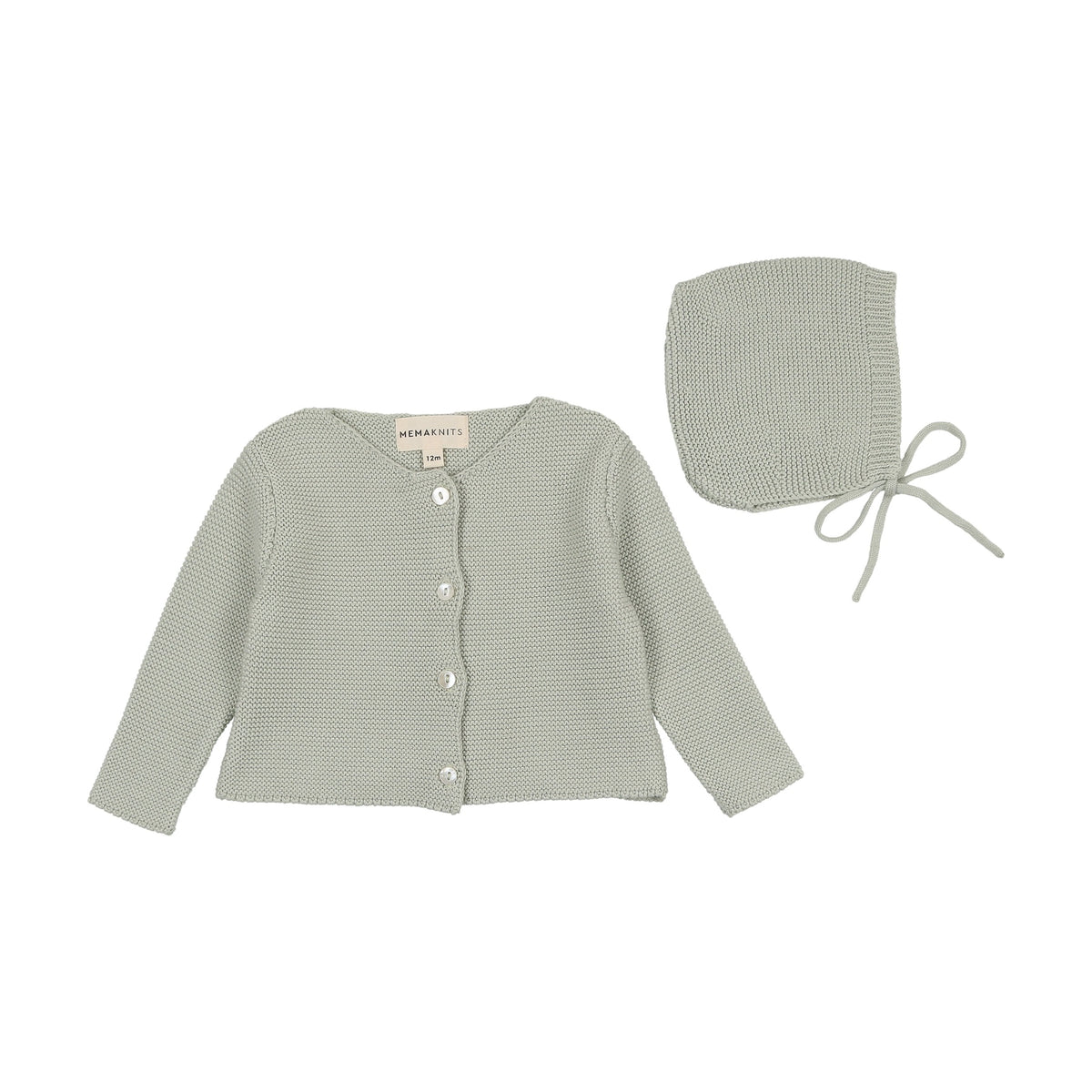Knit cardigan + bonnet-2