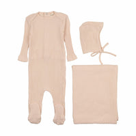 picot edge textured three peice set