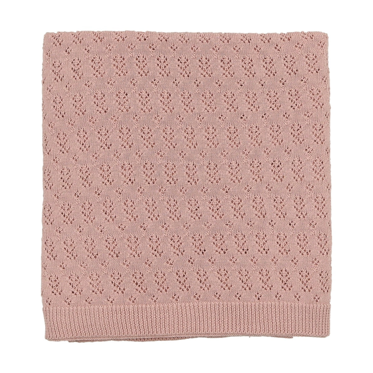 Knit pointelle blanket-2