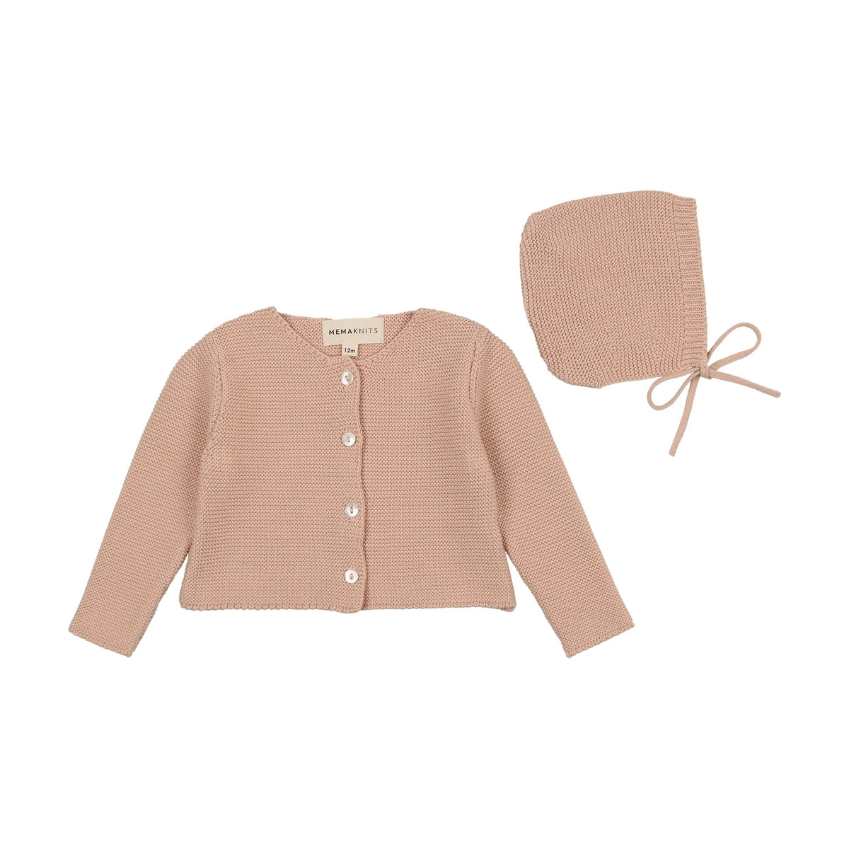 Knit cardigan + bonnet-3