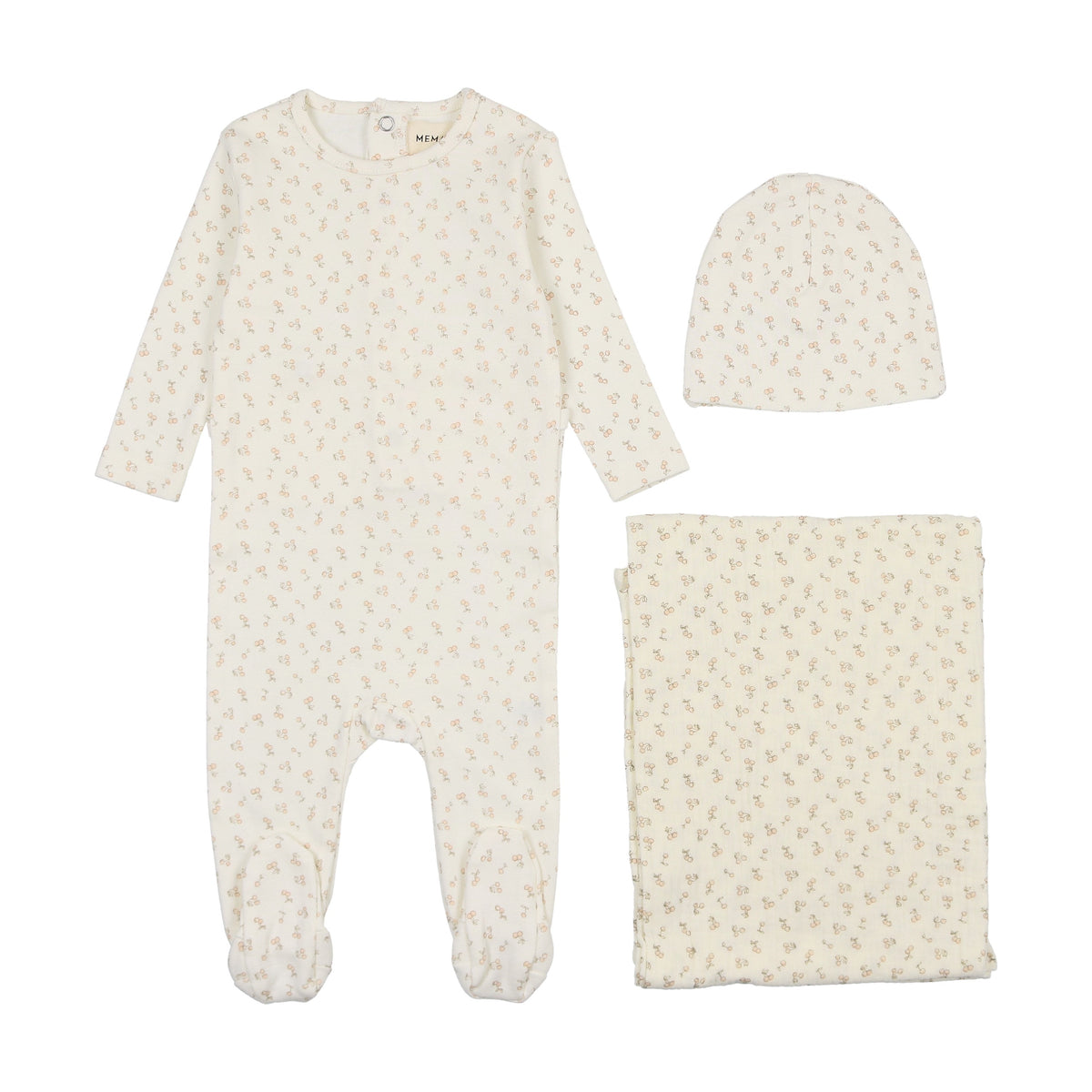 Cherry print three piece set-2