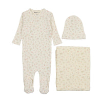 Printed side snap three piece set