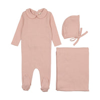 Pointelle three piece set