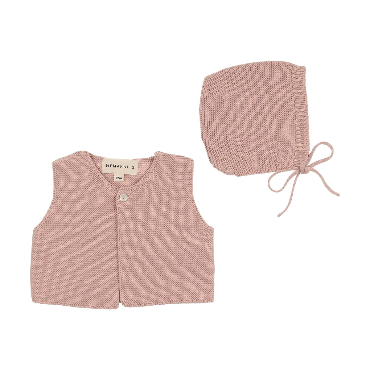 Knit cropped vest + bonnet-3