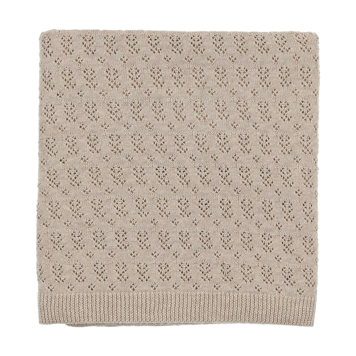 Knit pointelle blanket-3