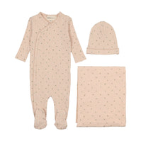 Printed side snap three piece set