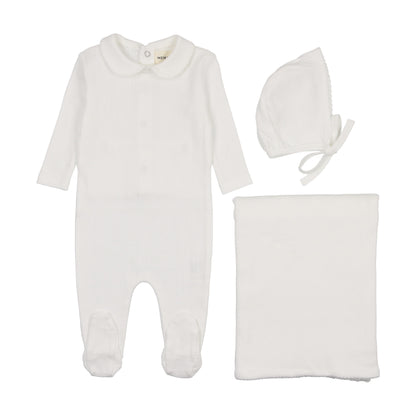 Pointelle three piece set
