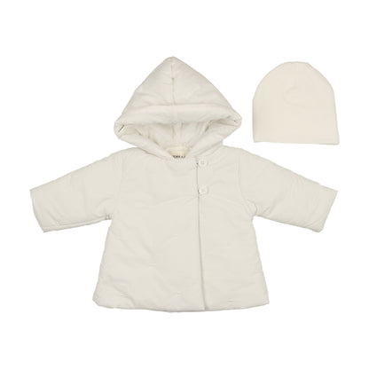 Embroidered Baby Jacket + Beanie