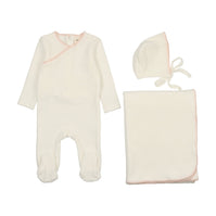 Velour Embroidered Three Peice