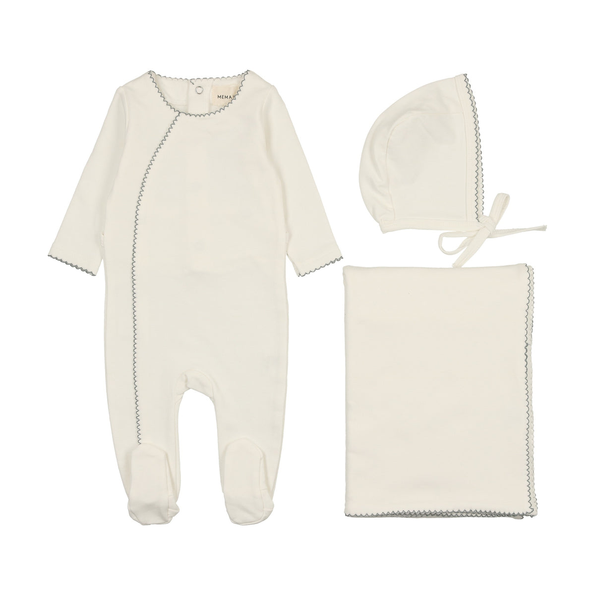 French Terry Metallic Three Peice Set-1