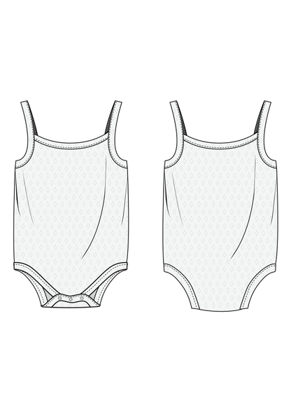 Pointelle undershirt (AW25-M128)