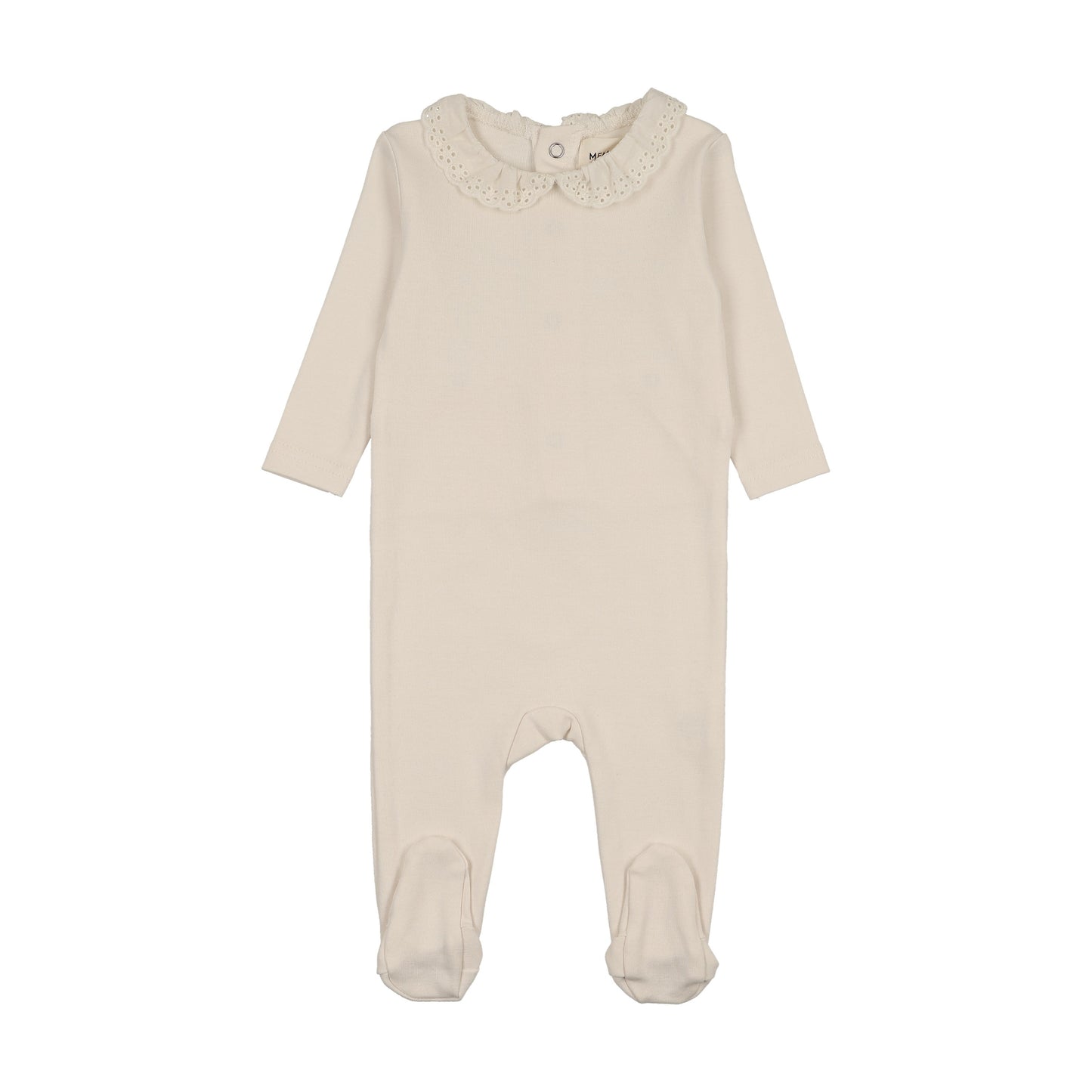 Lace collar footie