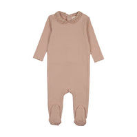 Lace collar footie