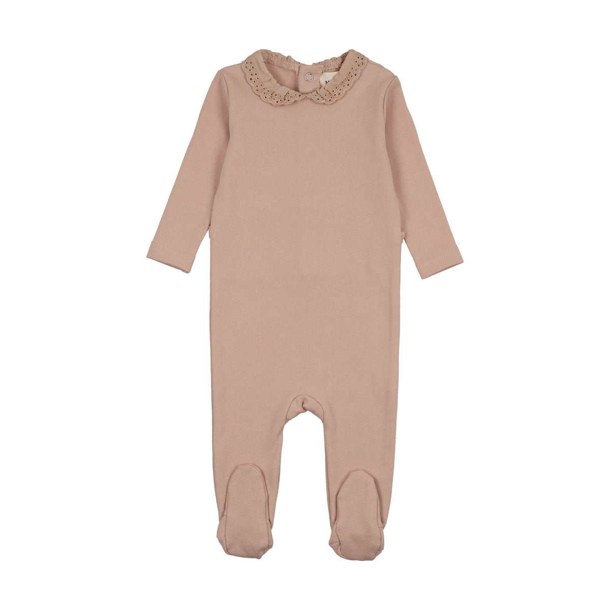 Lace collar footie-3
