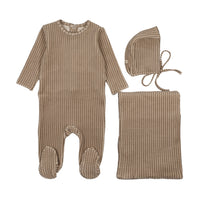 Velour gingham three piece set