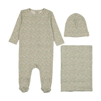 Leaf print three piece set