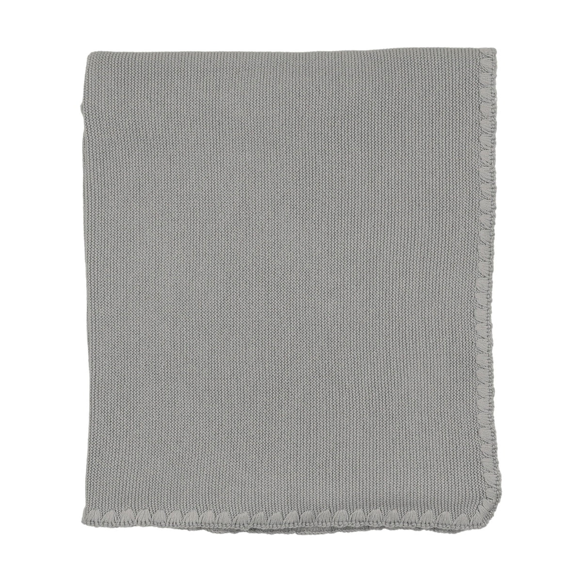 Embroidered edge knit Blanket-2