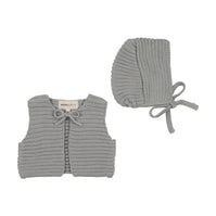 Knit Crop Vest + Bonnet