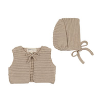 Knit Crop Vest + Bonnet