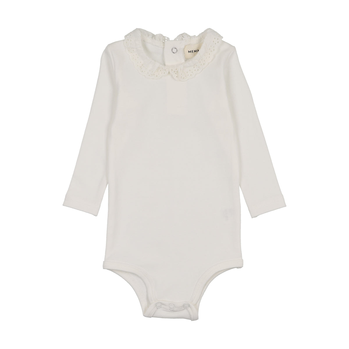 Lace collar onesie-1